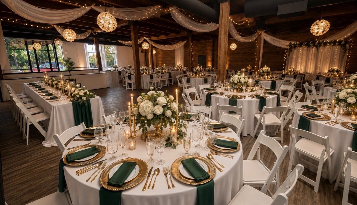 The Clybourn Wedding Venue Reception set up